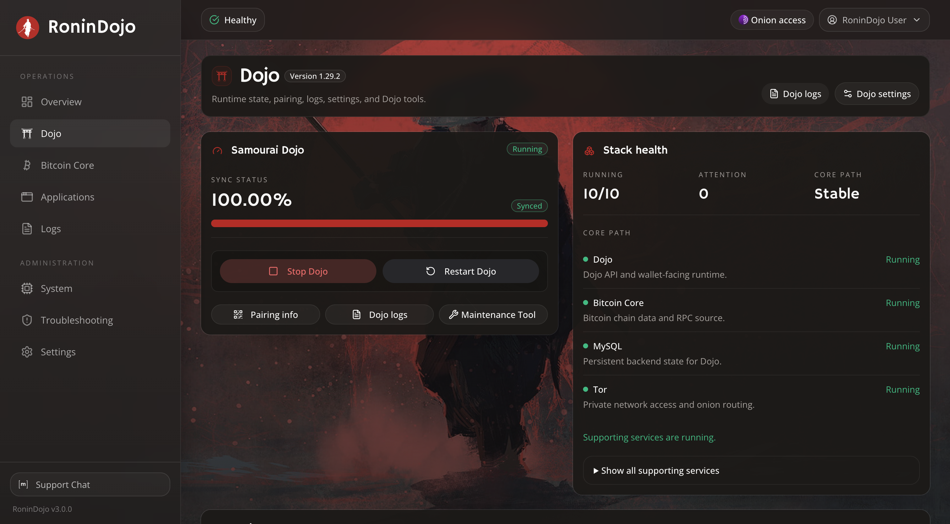 RoninDojo - Samourai Dojo